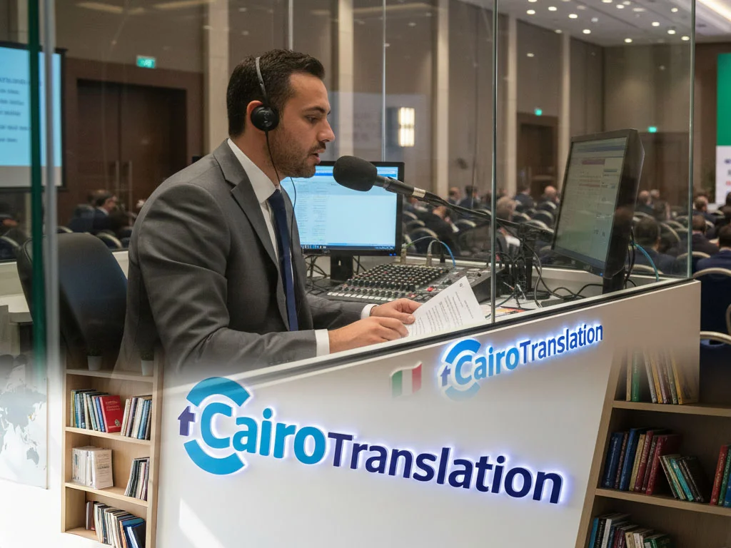 ترجمة فورية من كايرو ترانسليشن مكتب ترجمة معتمد للسفارة الايطالية