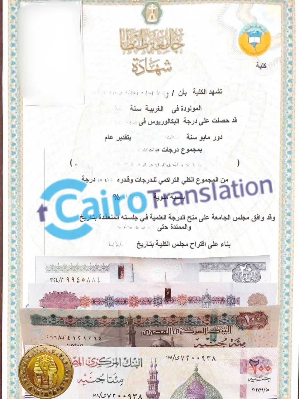 سعر ترجمة الشهادة الجامعية في مصر